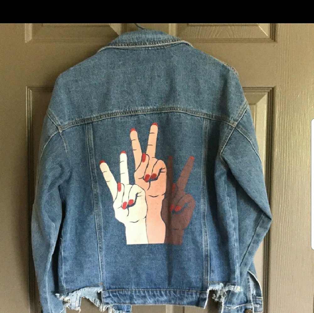 ISO sadie and sage denim jacket size S